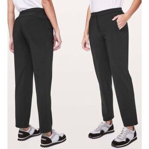 Lululemon on the move black straight fit pants 4